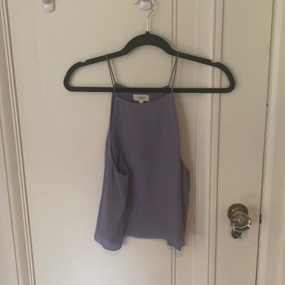 Wilfred Babaton Aritzia Purple Cami High Neck Camisole Business Casual - Picture 3 of 7